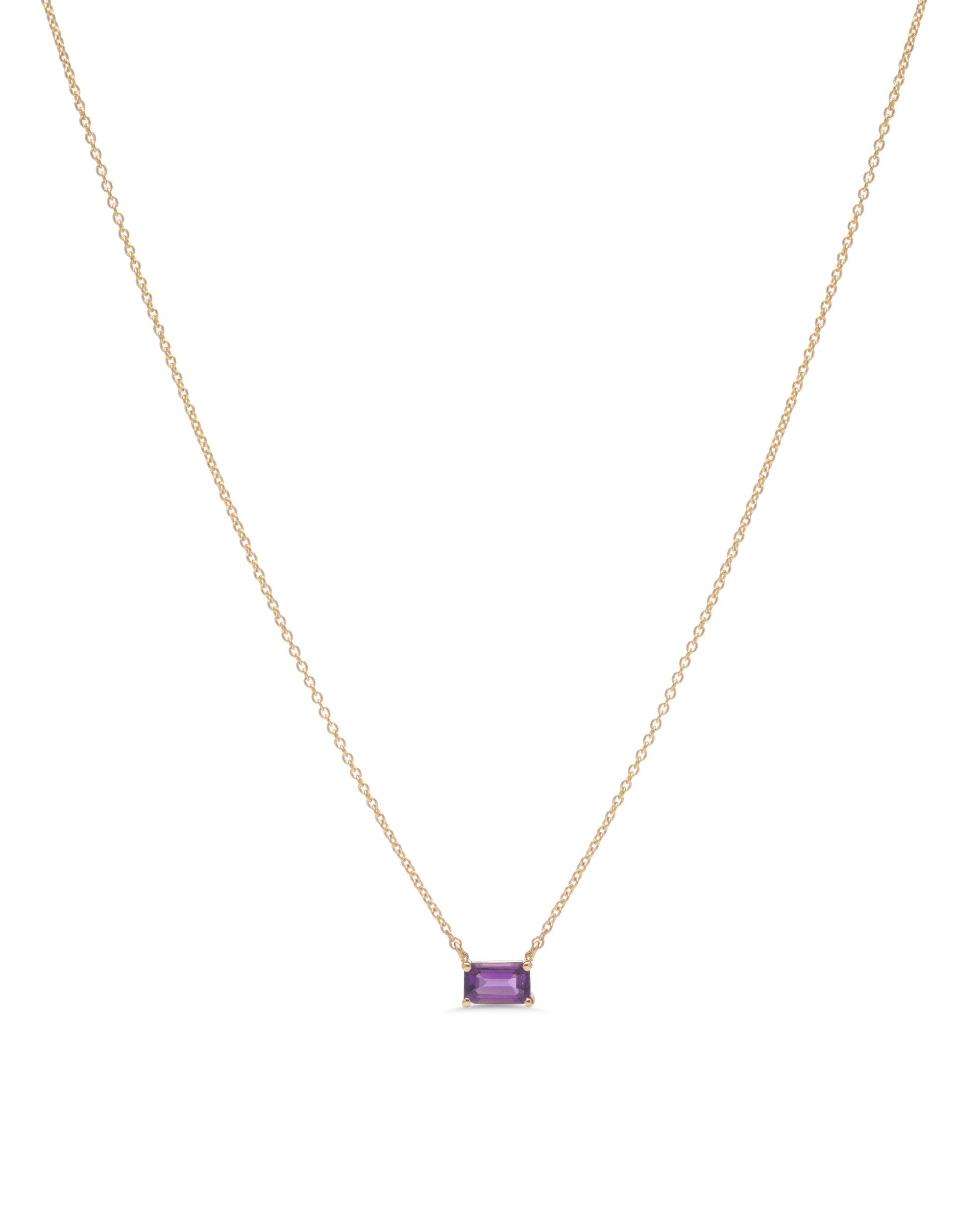 Twist Amethyst & Diamond Necklace | 9ct Gold – Gear Jewellers