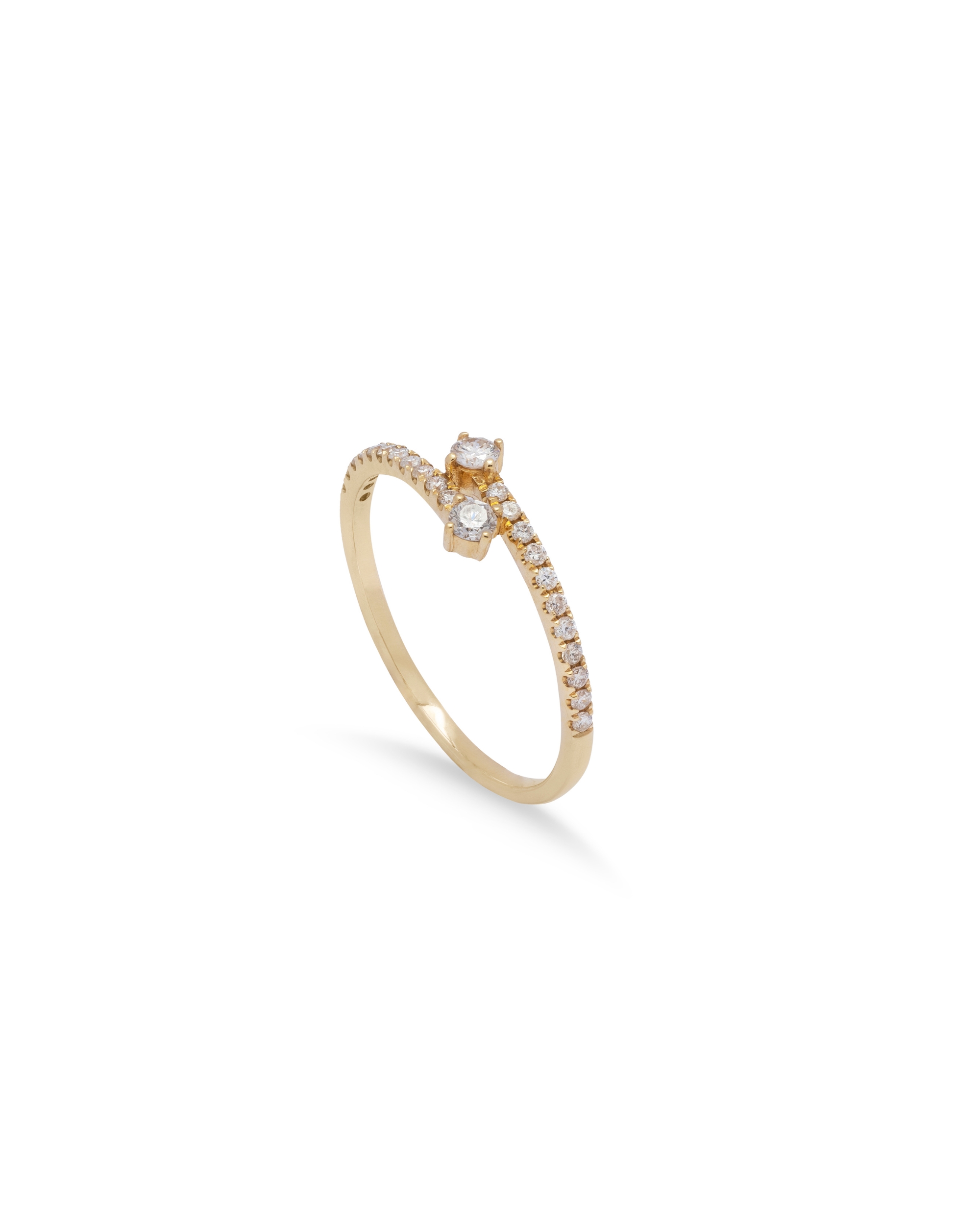 TBZ - The Original 18KT Yellow Gold and Diamond Ring for Girls : Amazon.in:  Fashion